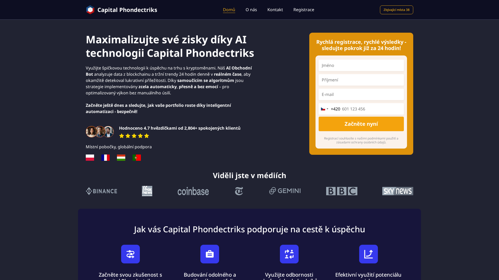 Screenshot of capitalphondectriks-ai.com