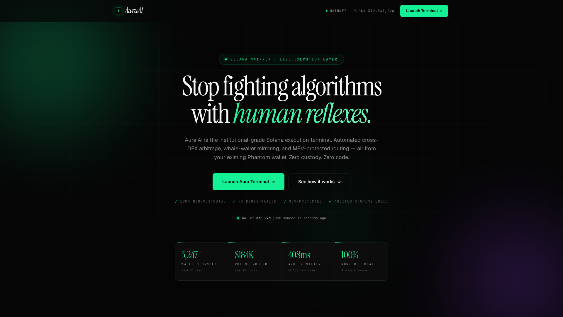Screenshot of aura-apex.trade