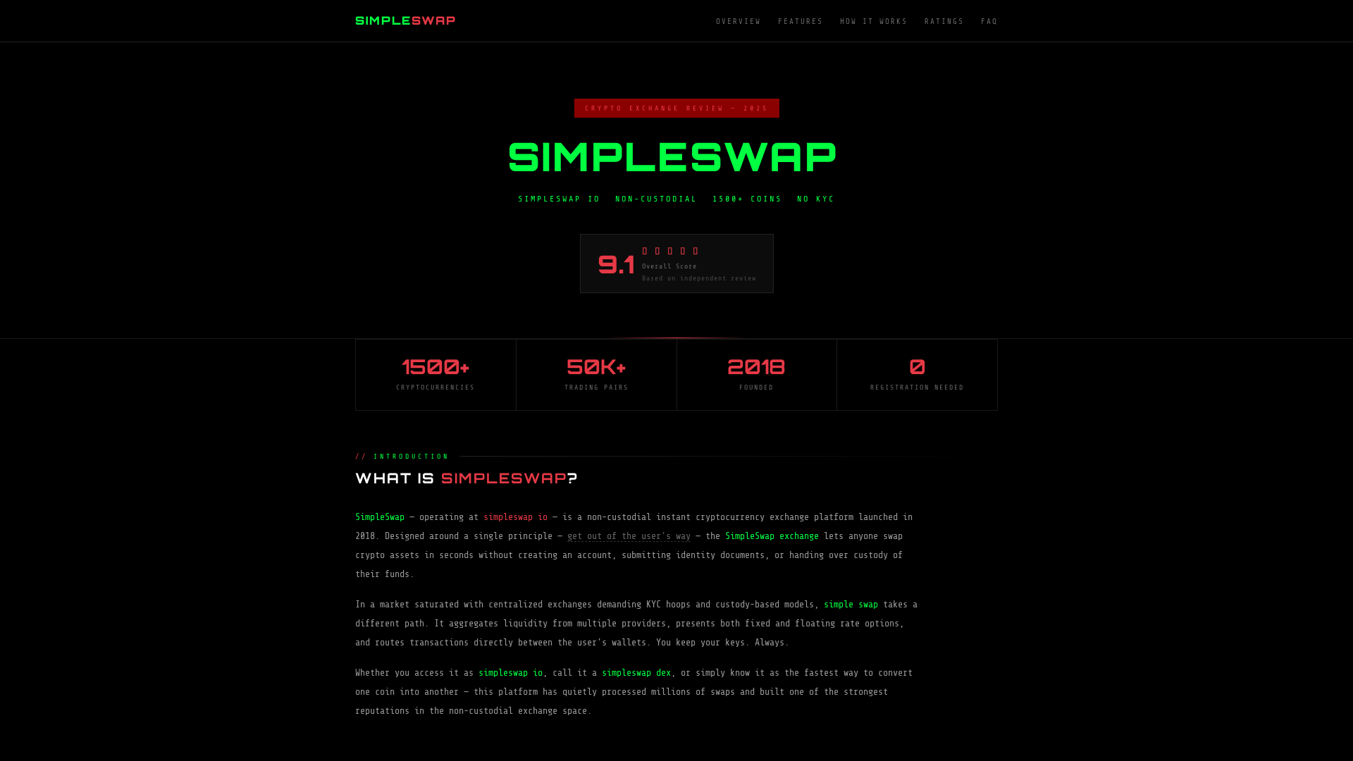 Screenshot of si-mpleswap.org