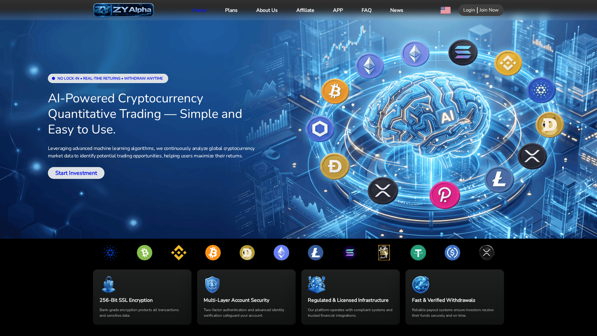 Screenshot of zyalphaapp.com