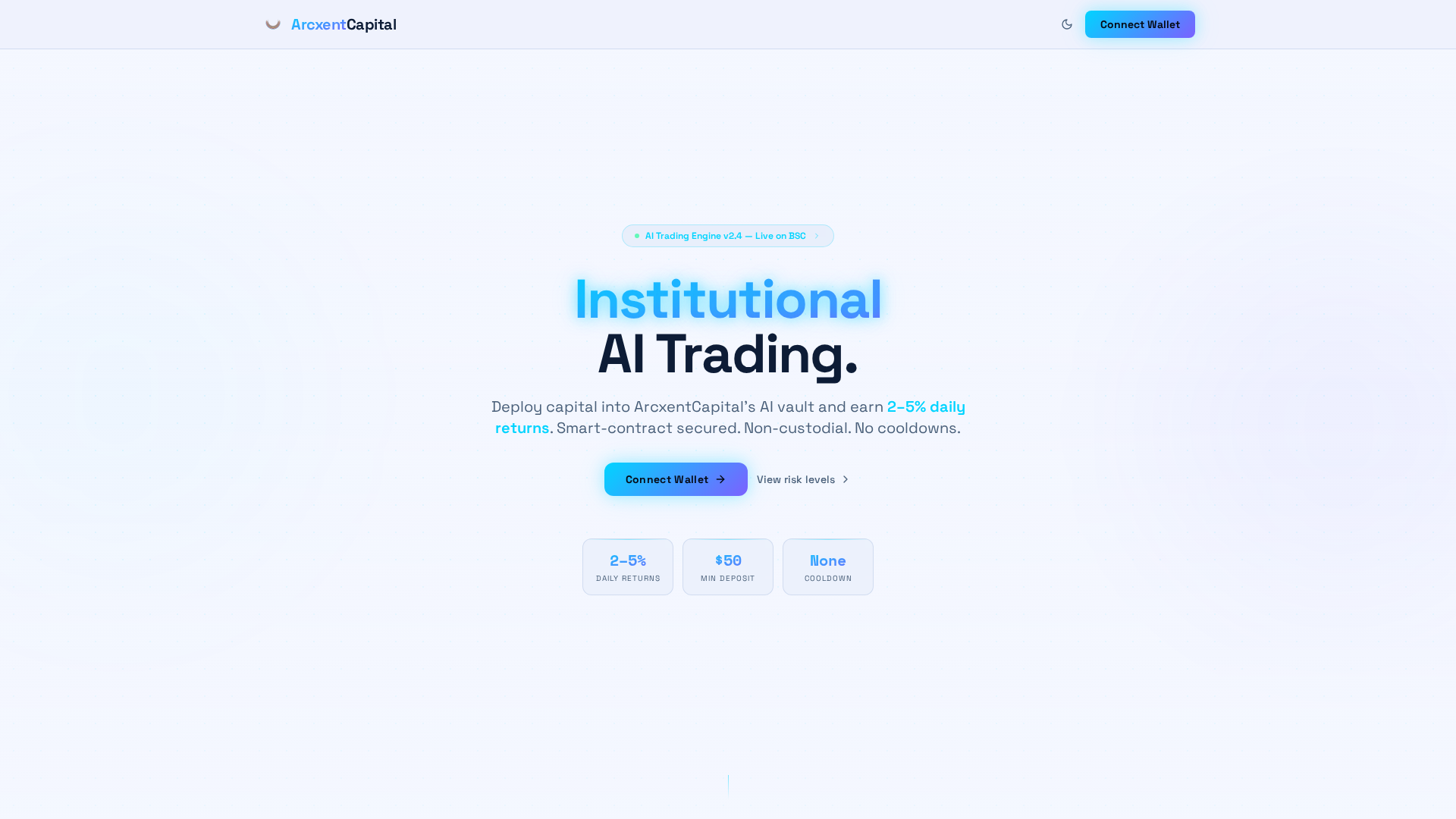 Screenshot of arcxentcapital.com