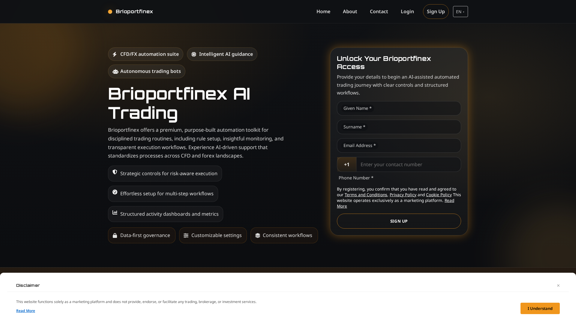 Screenshot of brioportfinex.digital