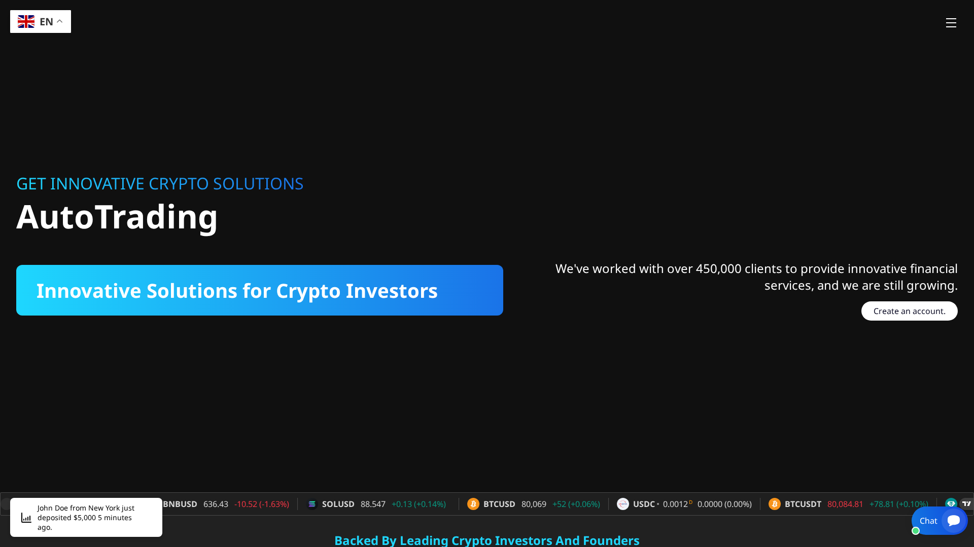 Screenshot of auto-trading.ltd