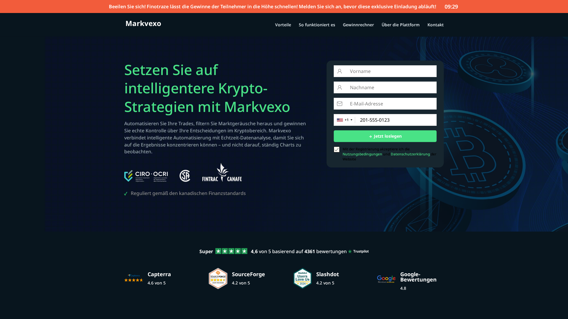 Screenshot of markvexo.com.de
