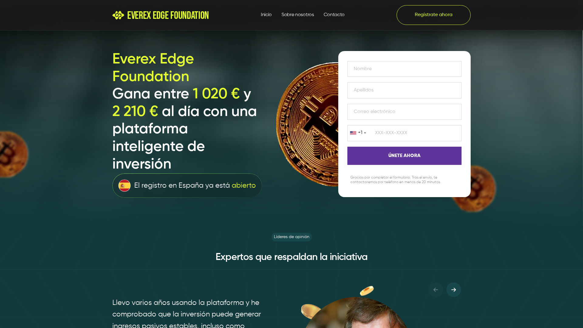 Screenshot of everexedgefoundation-ai.com