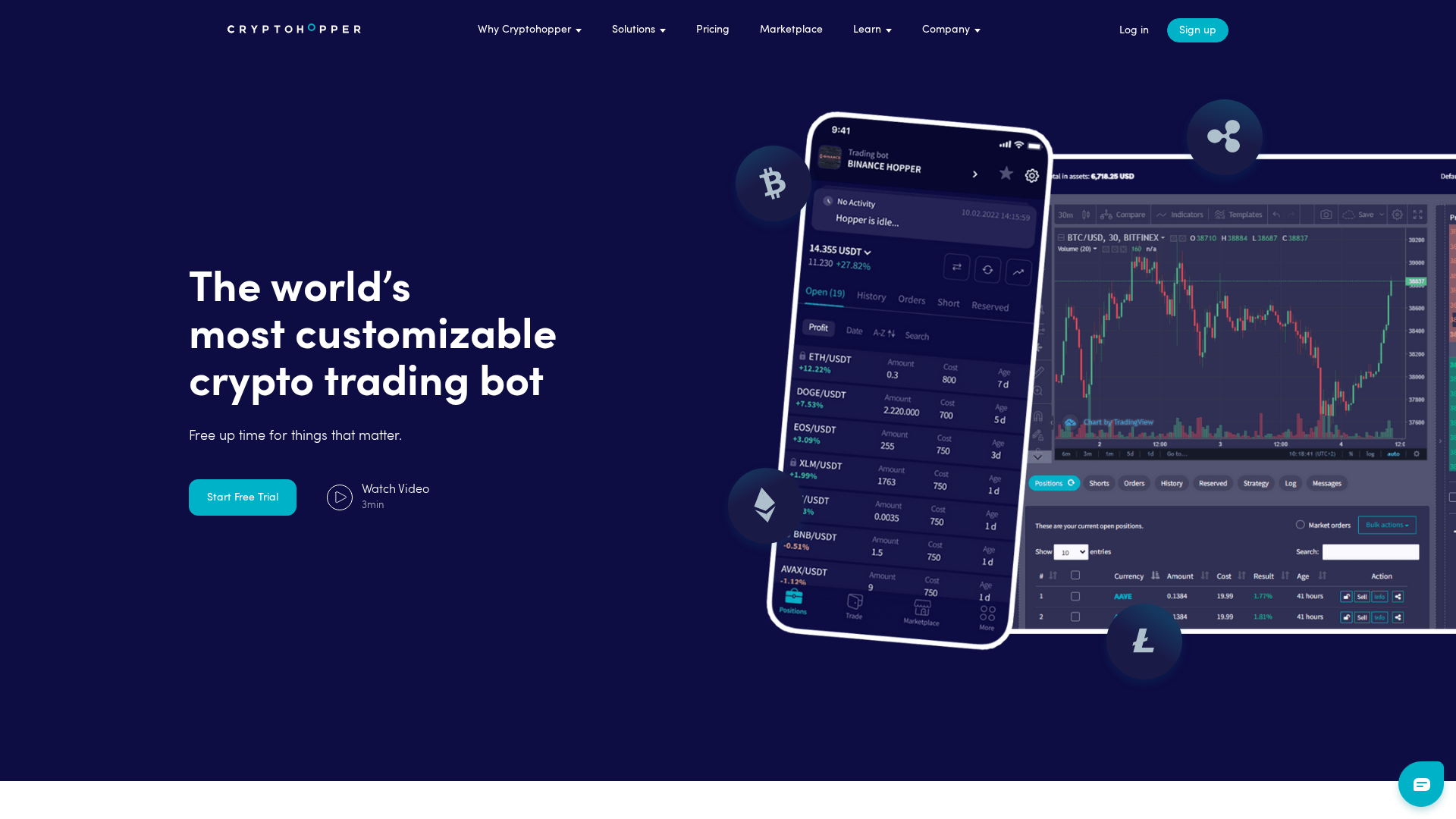 Screenshot of cryptohopper.pw