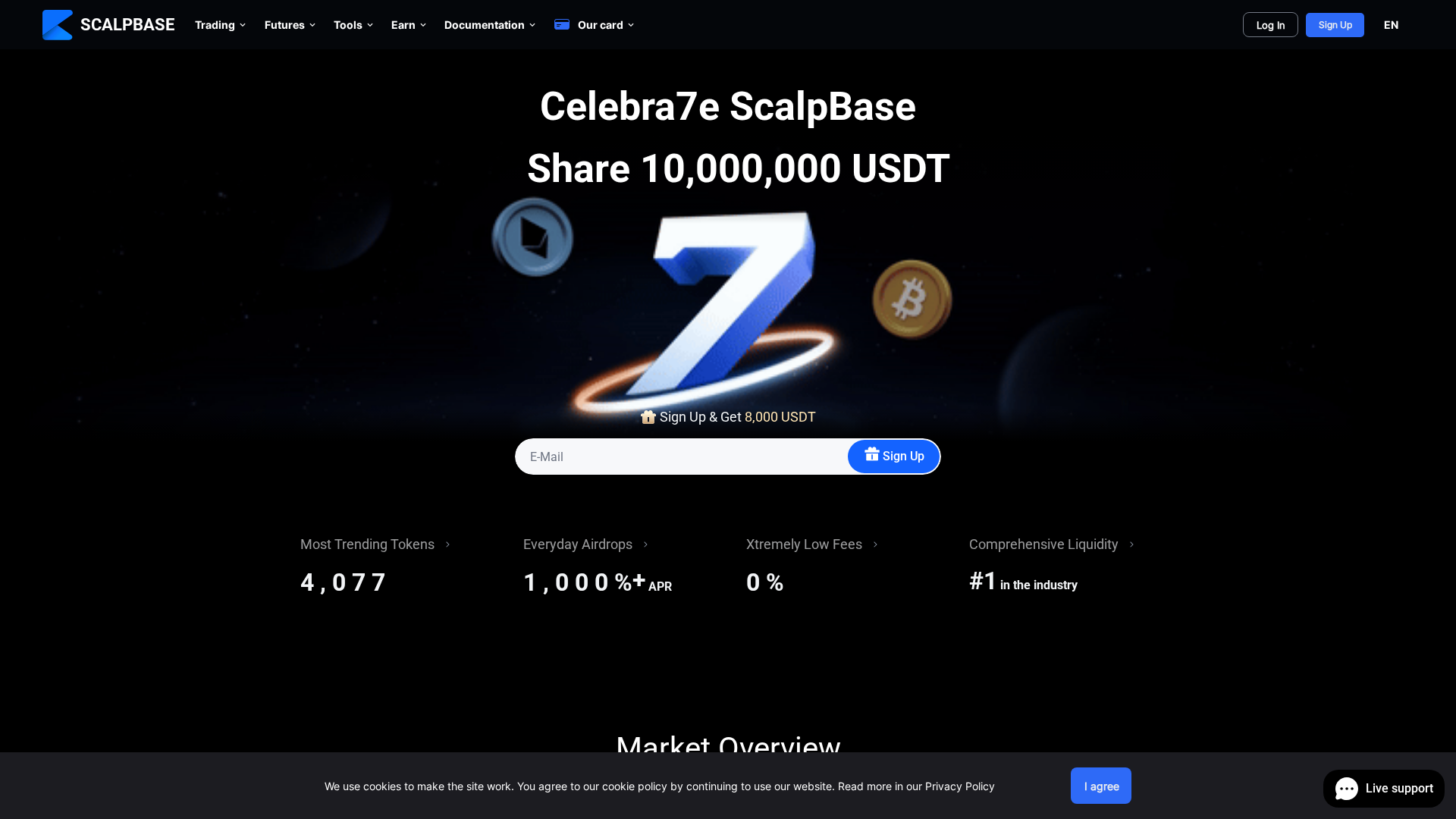 Screenshot of scalpbase.com