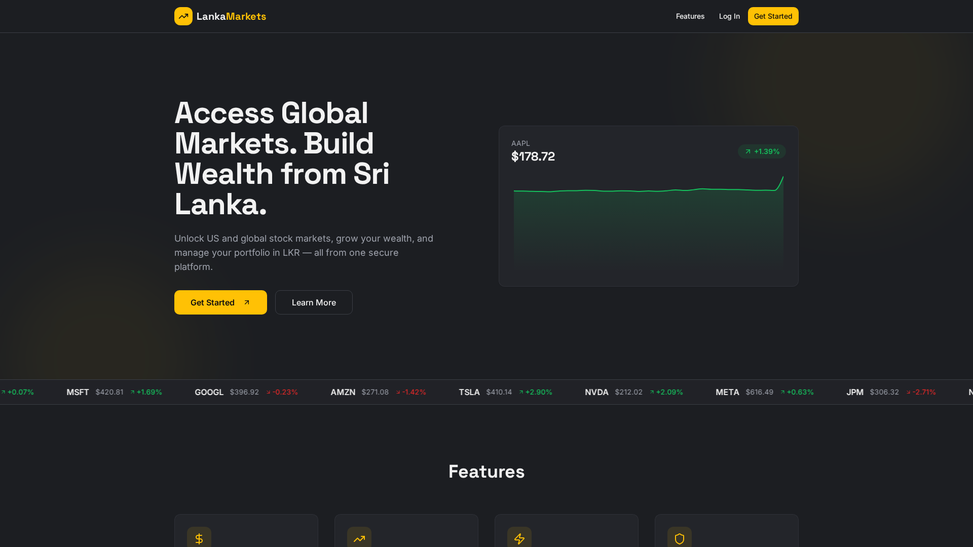 Screenshot of lankamarkets.com