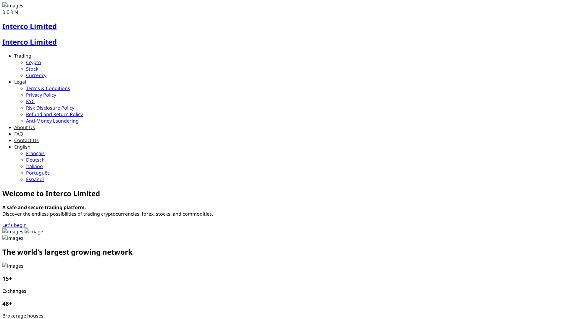 Screenshot of intercolimited.com