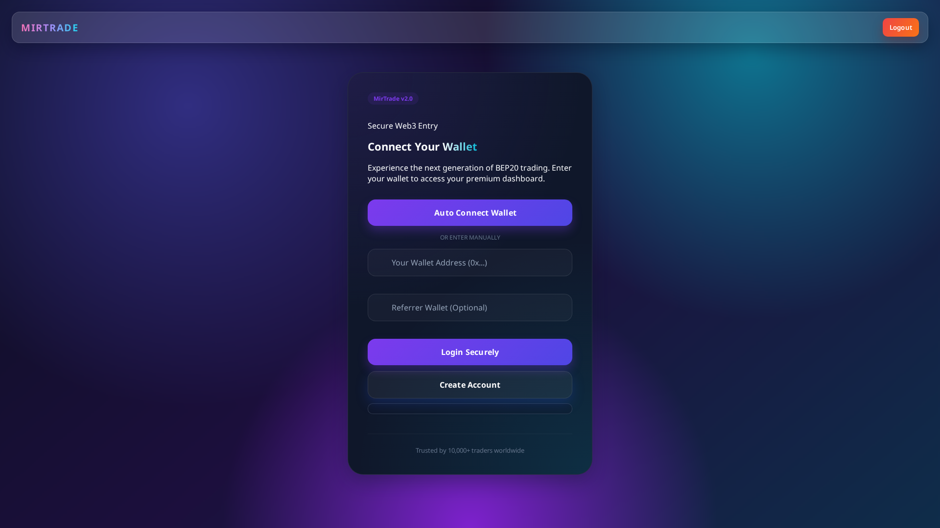 Screenshot of mirtrade.live
