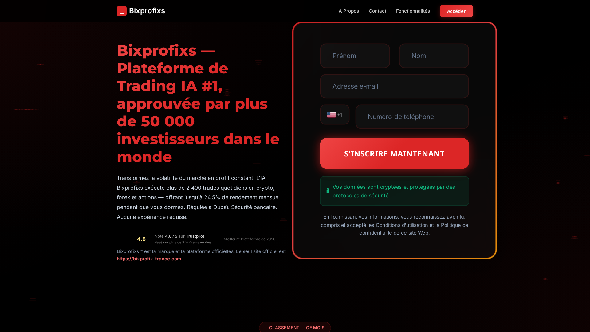 Screenshot of bixprofix-france.com