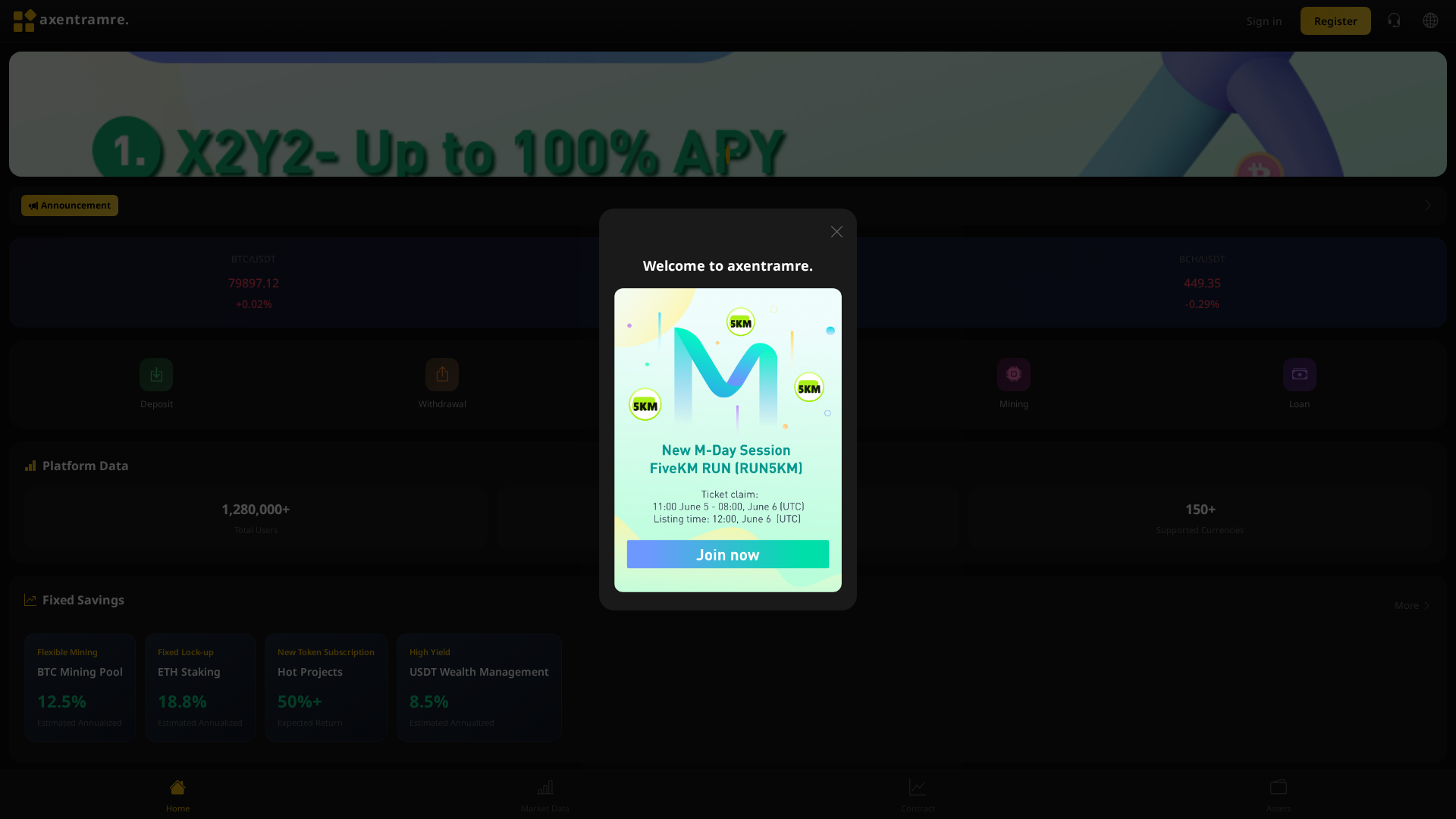 Screenshot of axentramrelink.top