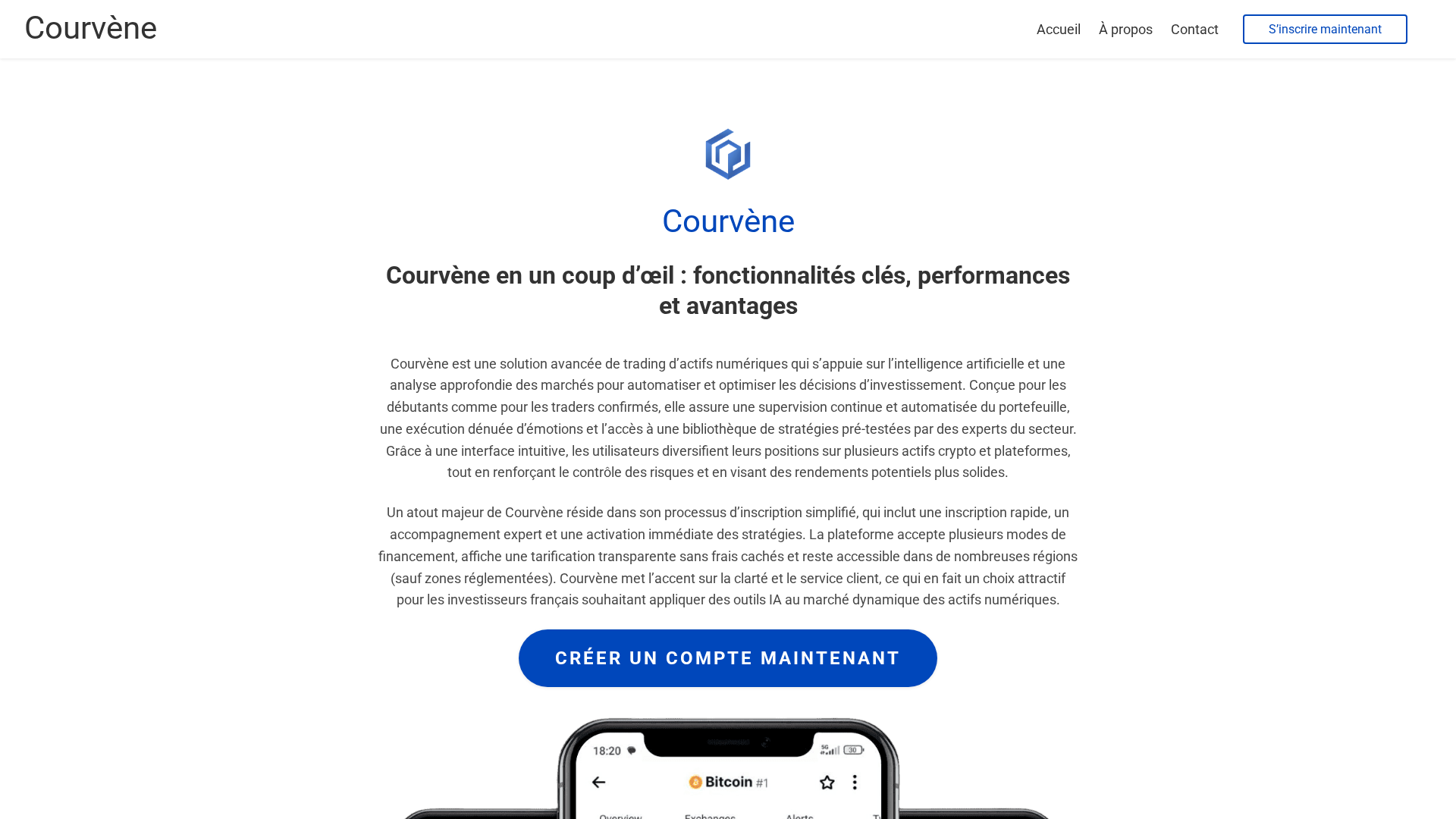 Screenshot of courvene-ai.com