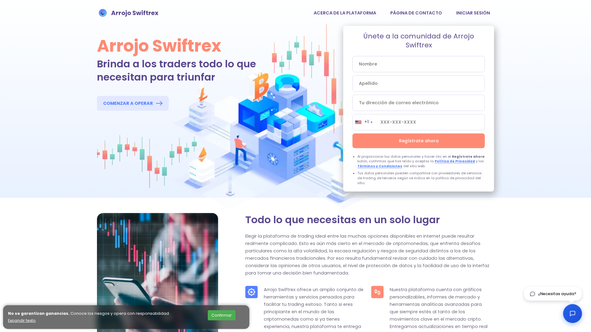 Screenshot of arrojoswiftrex.net