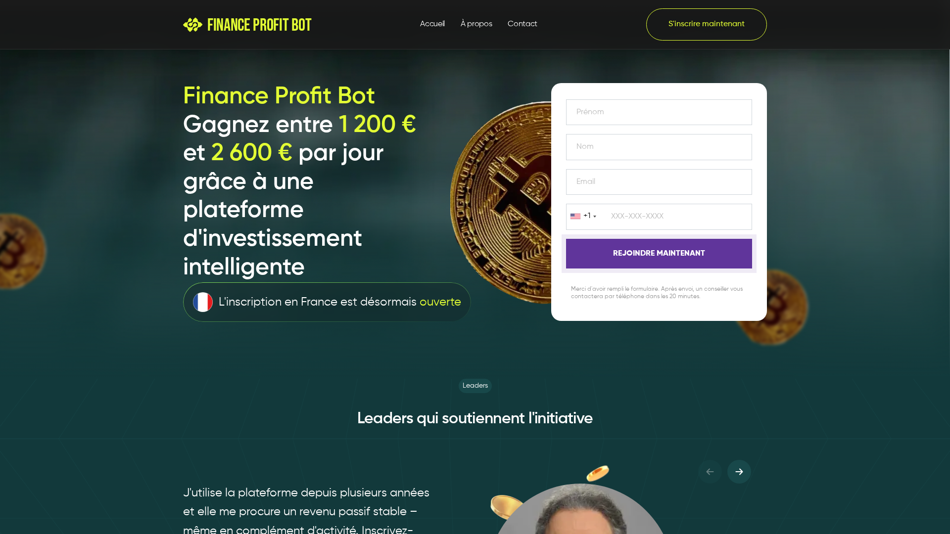 Screenshot of financeprofitbot-fr.com
