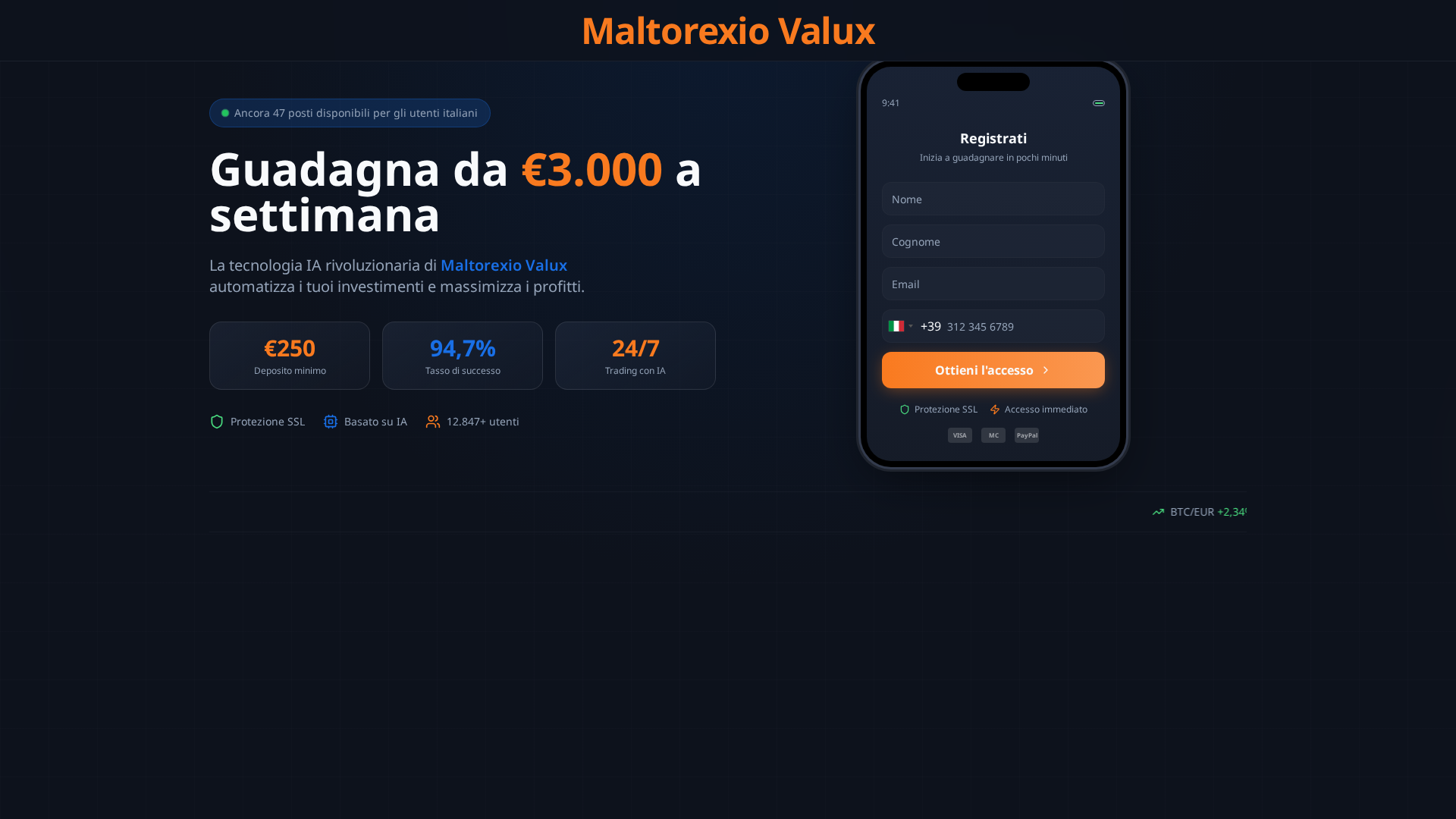 Screenshot of maltorexio-valux.net