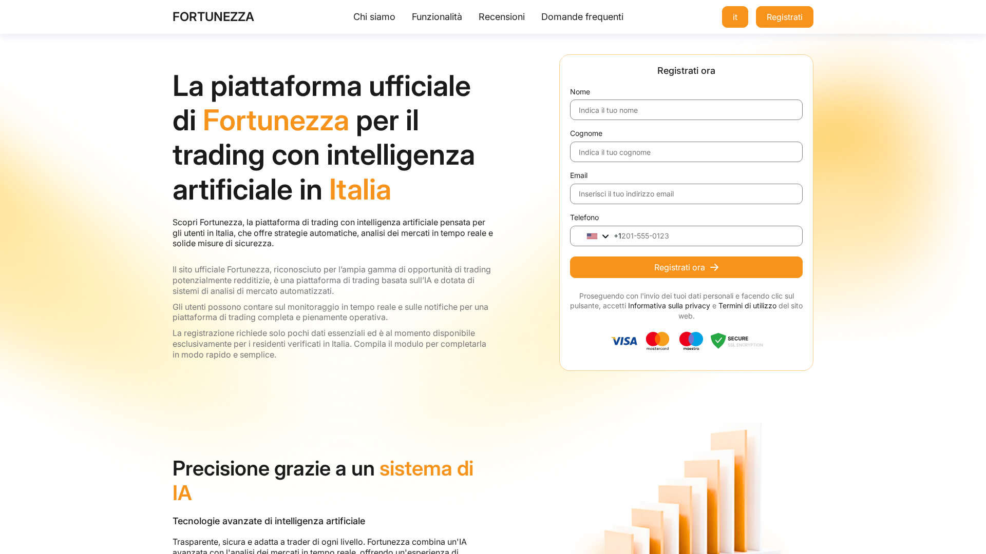 Screenshot of fortunezza.com