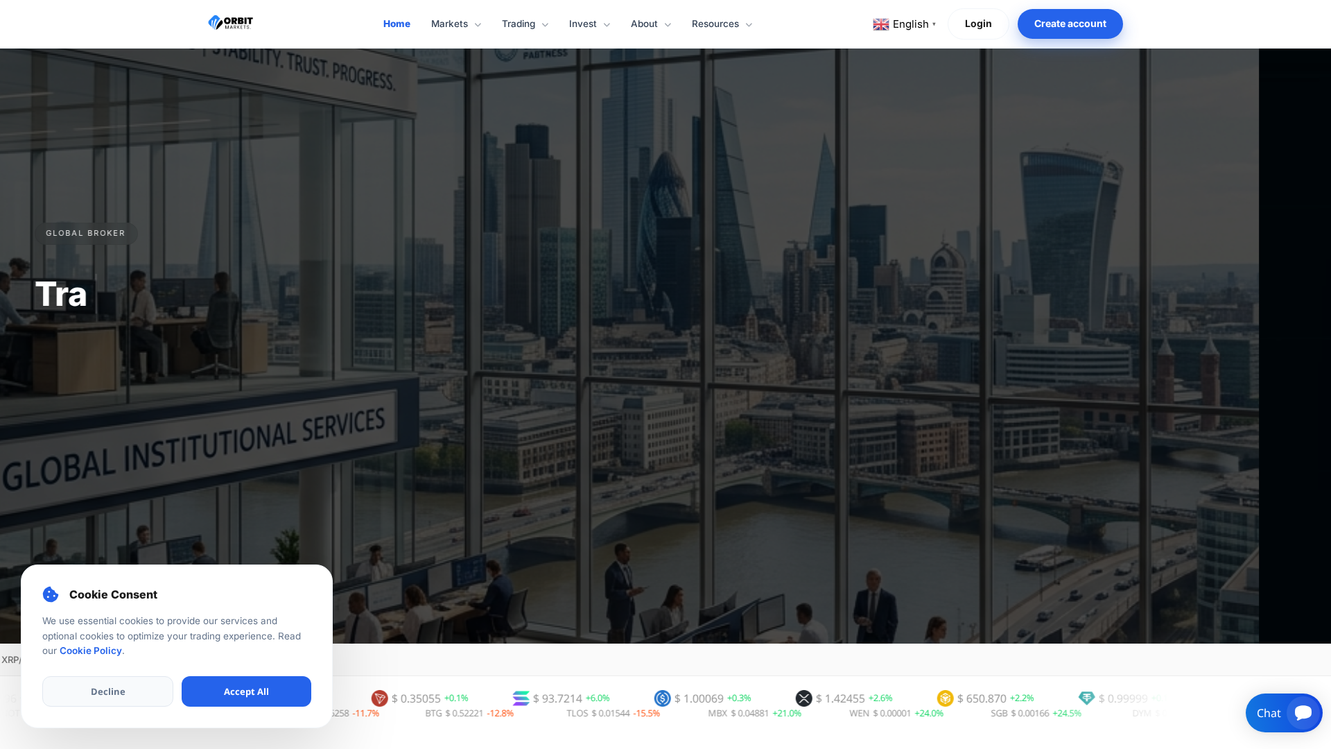 Screenshot of orbitmrkts.com