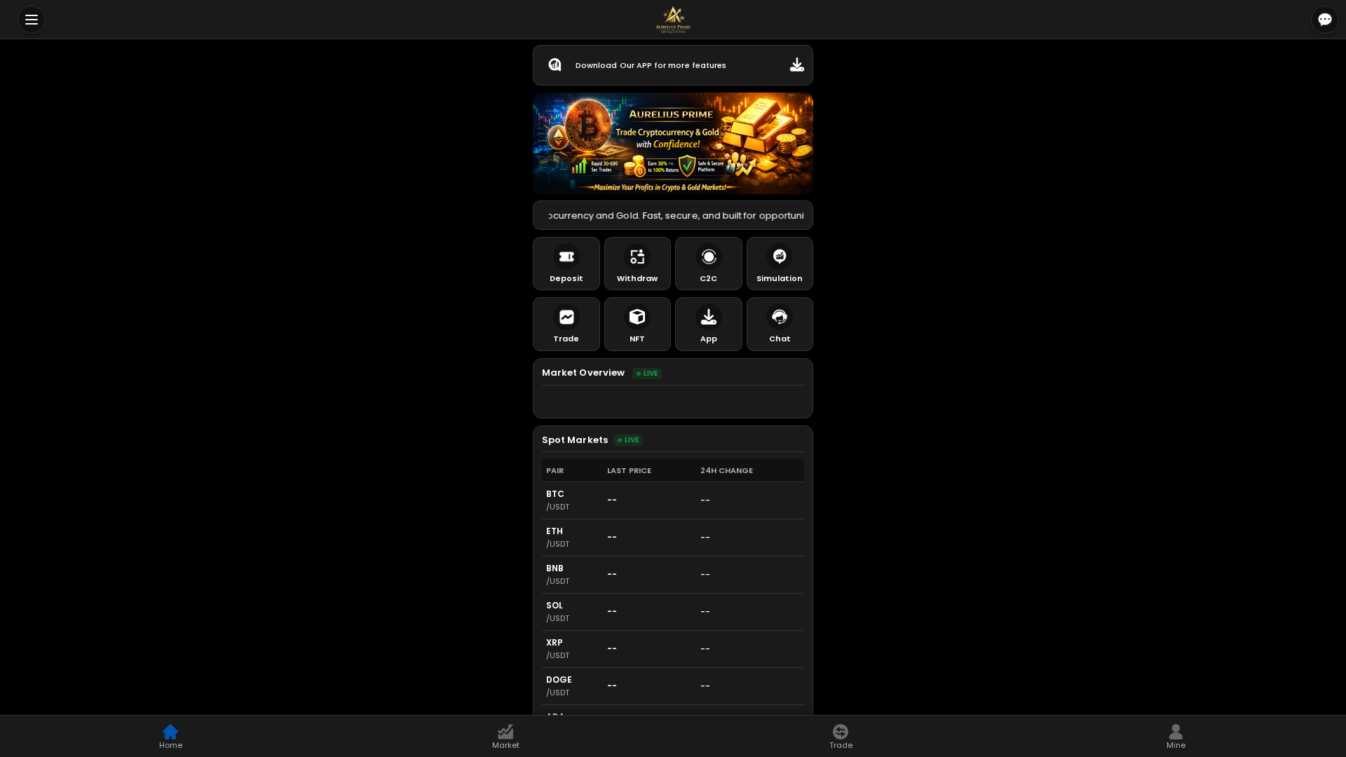 Screenshot of aurelius-prime.online