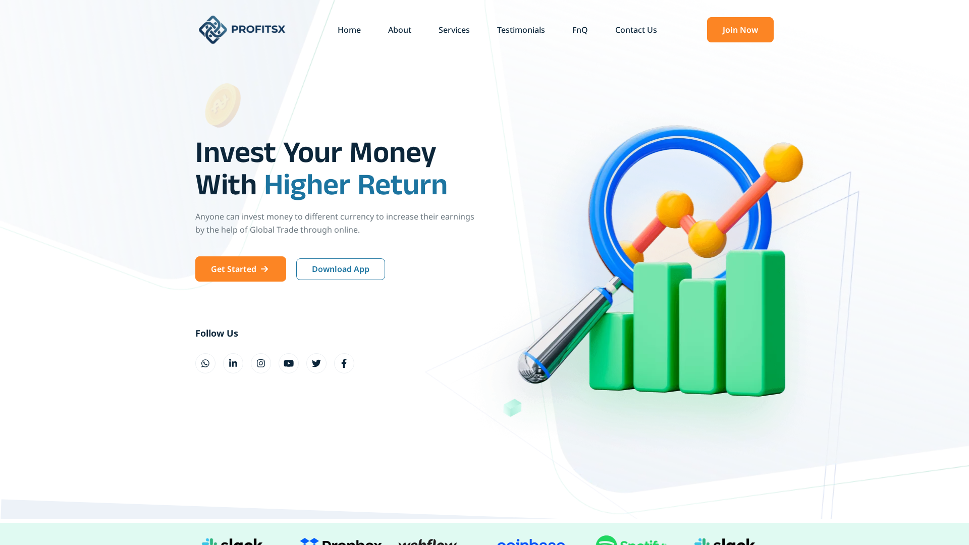 Screenshot of profitsx.biz