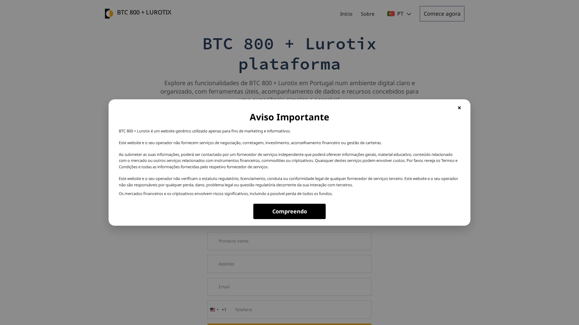 Screenshot of btc800lurotix-pt.com