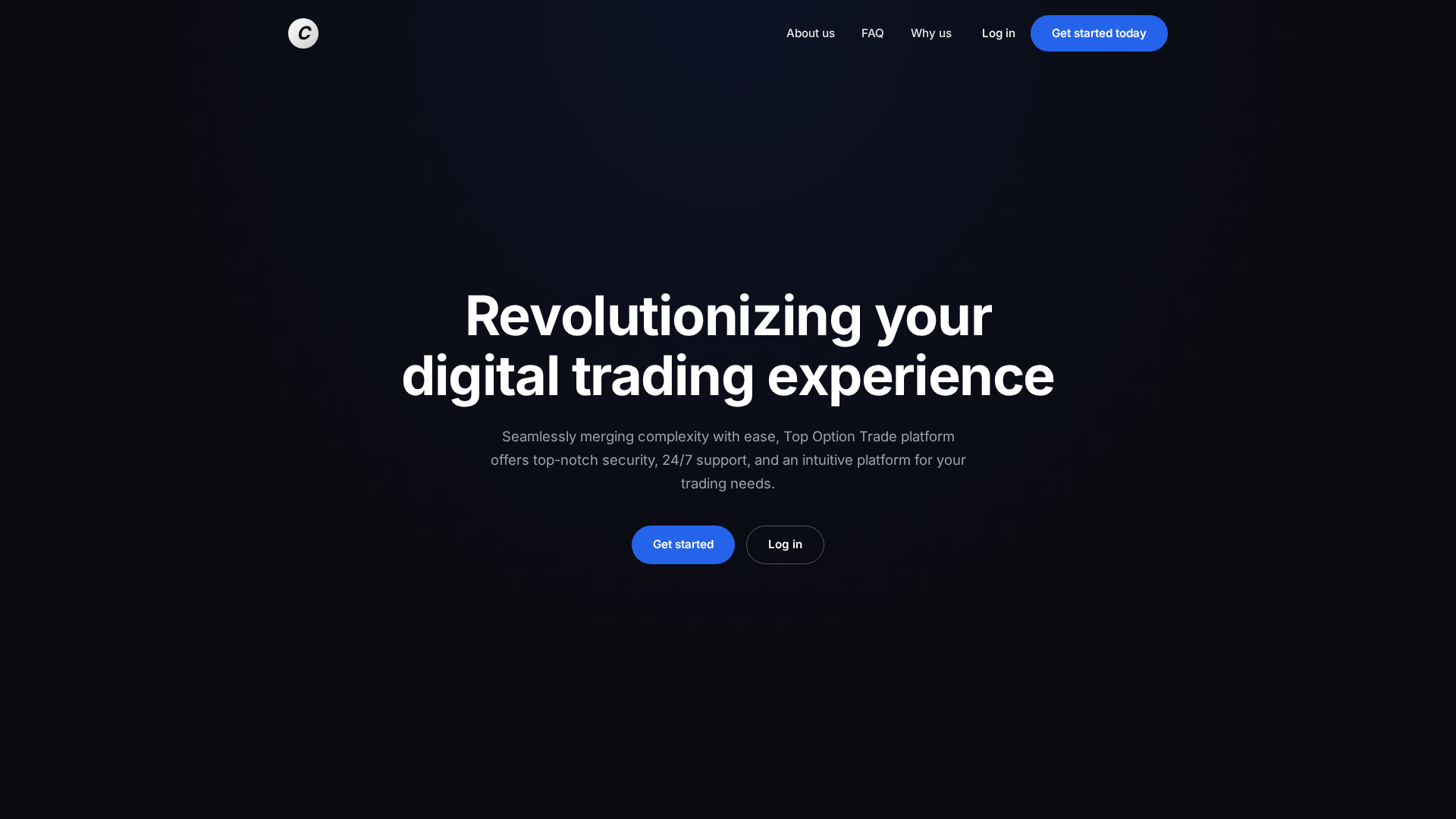 Screenshot of topoptiontrade.top