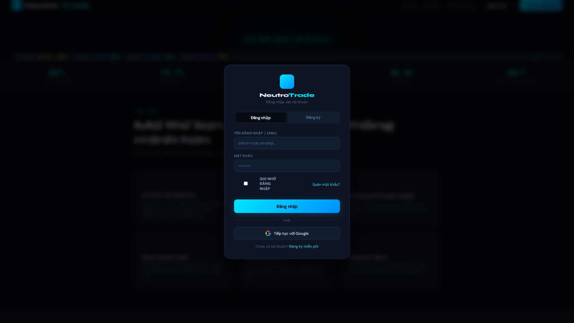 Screenshot of neutrotrade.com