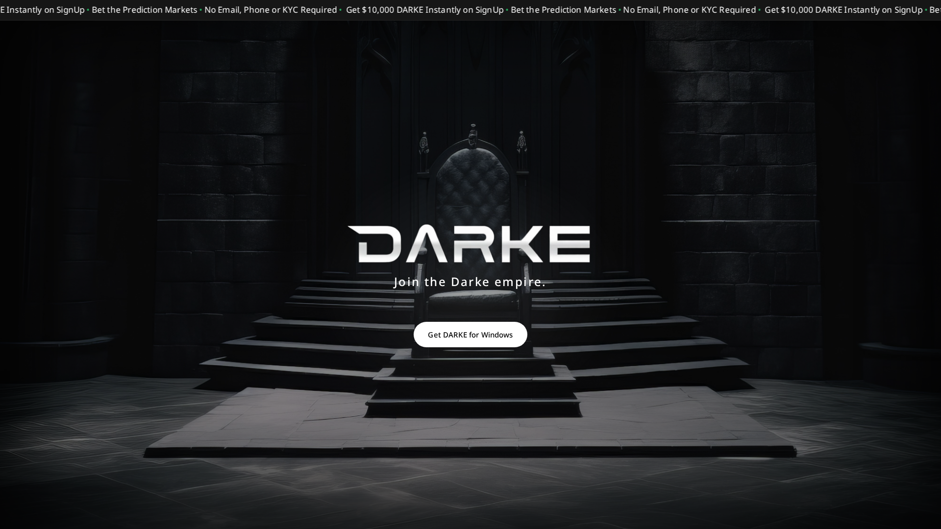 Screenshot of darkemarkets.com