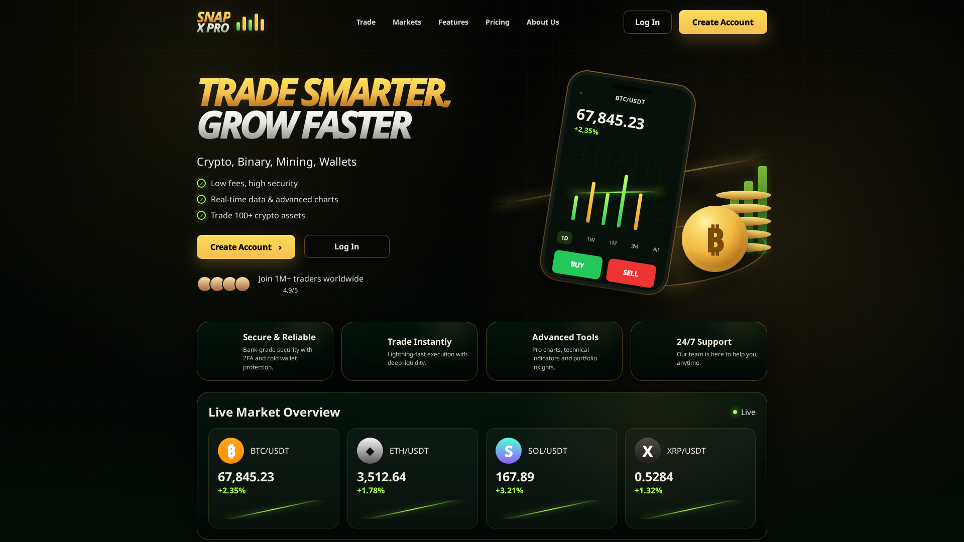 Screenshot of snapxpro.io