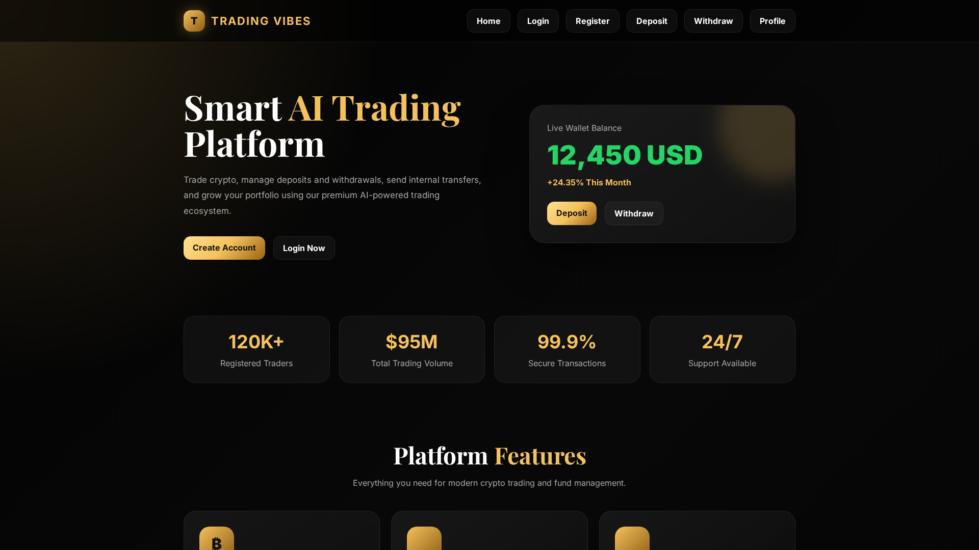 Screenshot of tradingvibes.shop