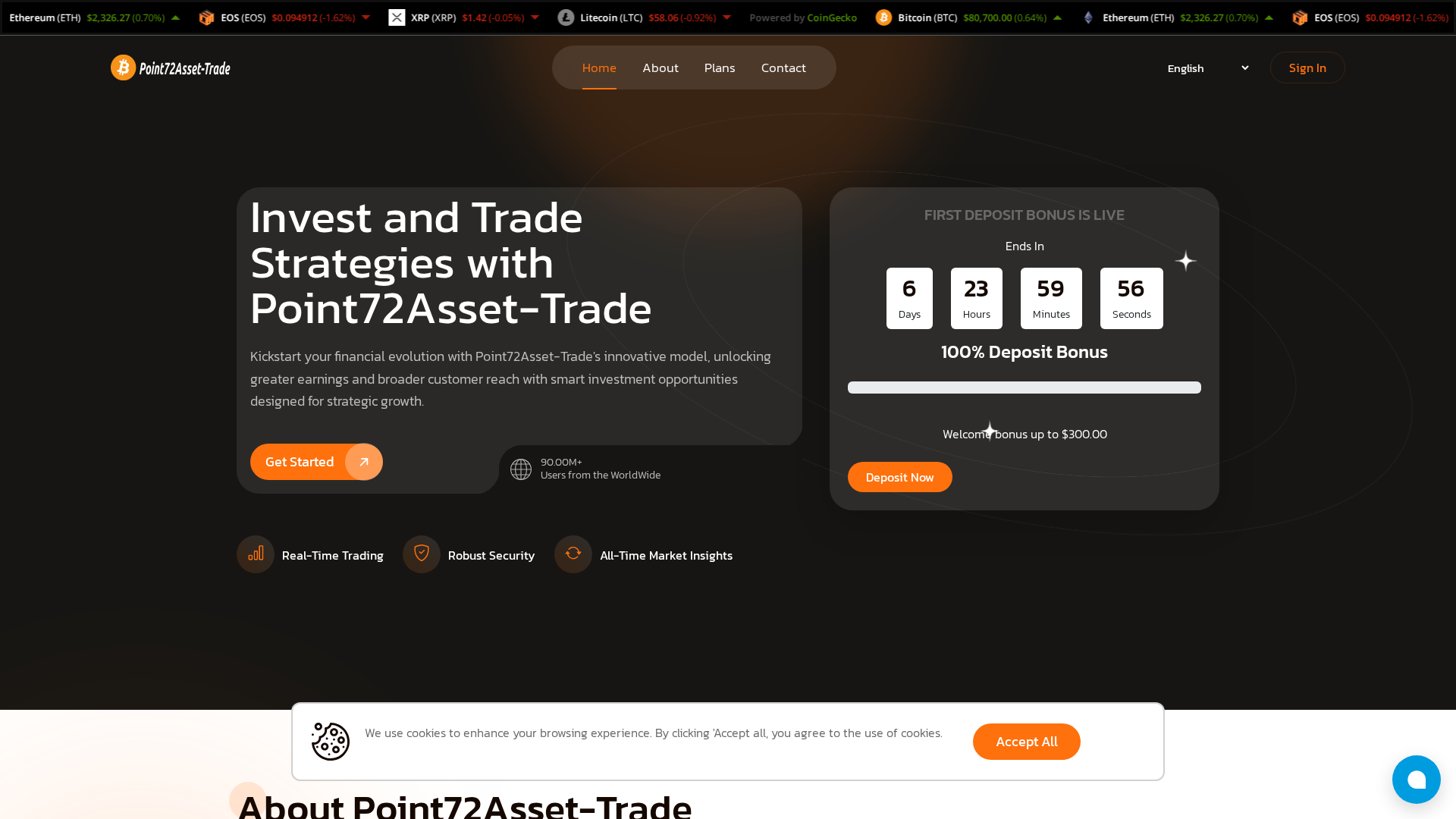 Screenshot of point72asset-trade.net