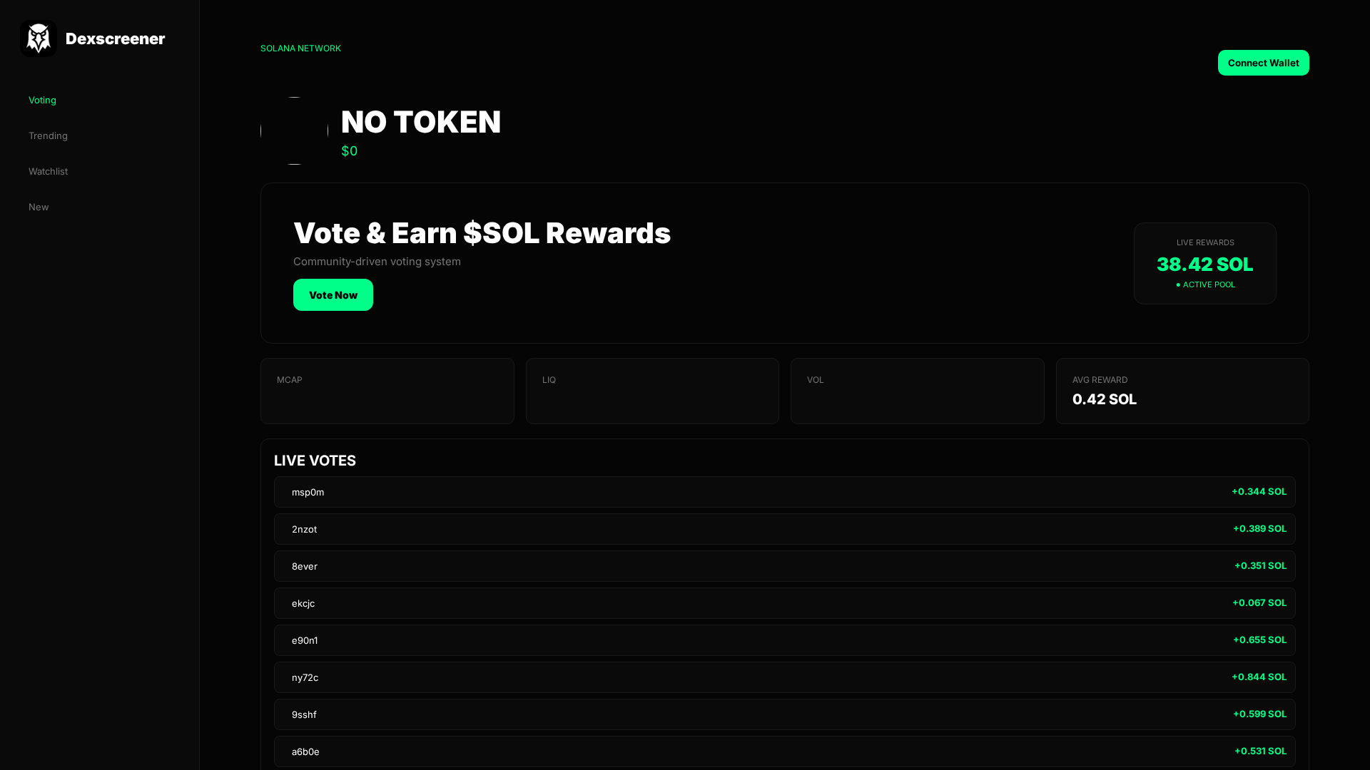 Screenshot of earns-dexscreener.com