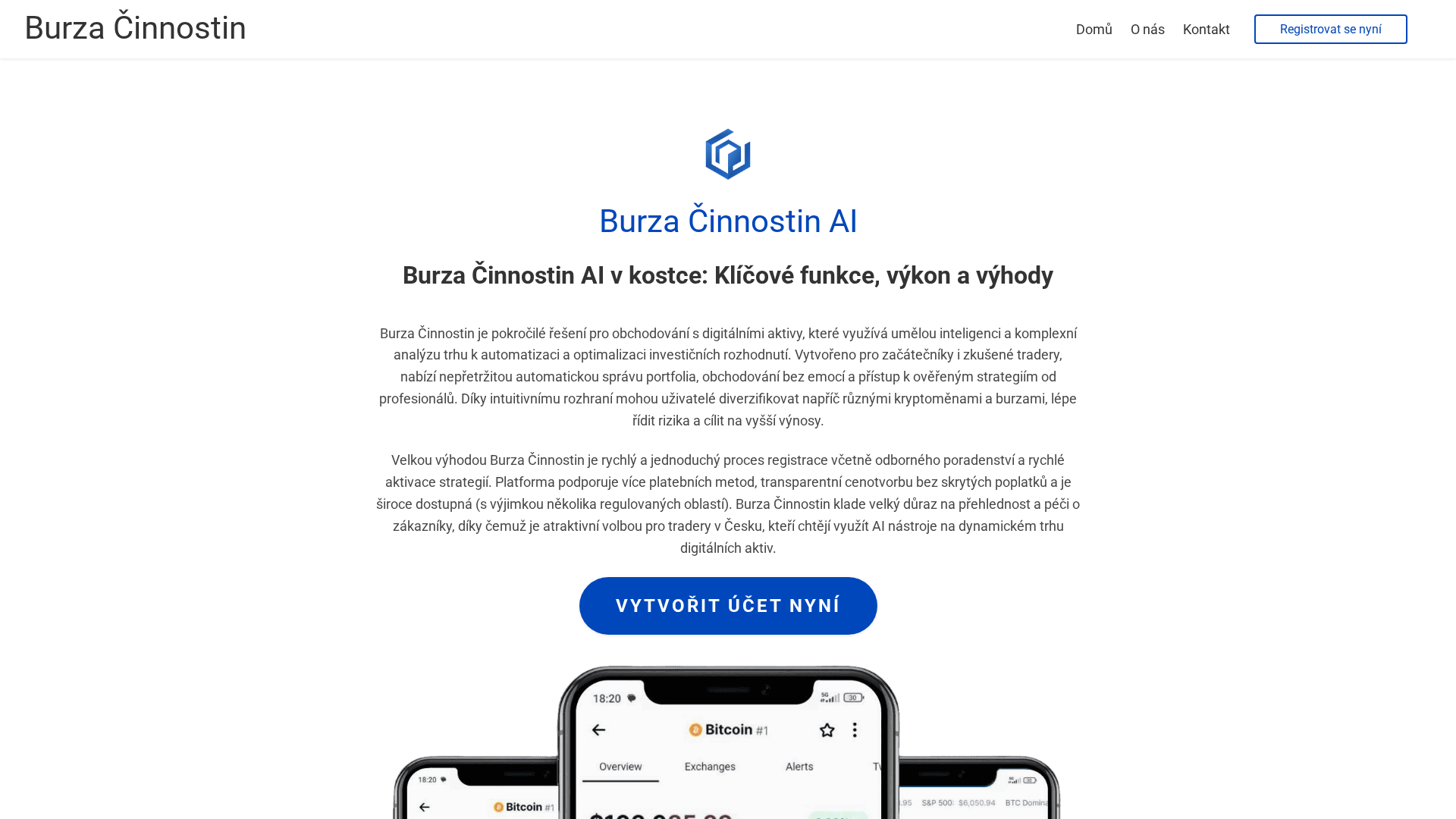 Screenshot of burzacinnostin-ai.com