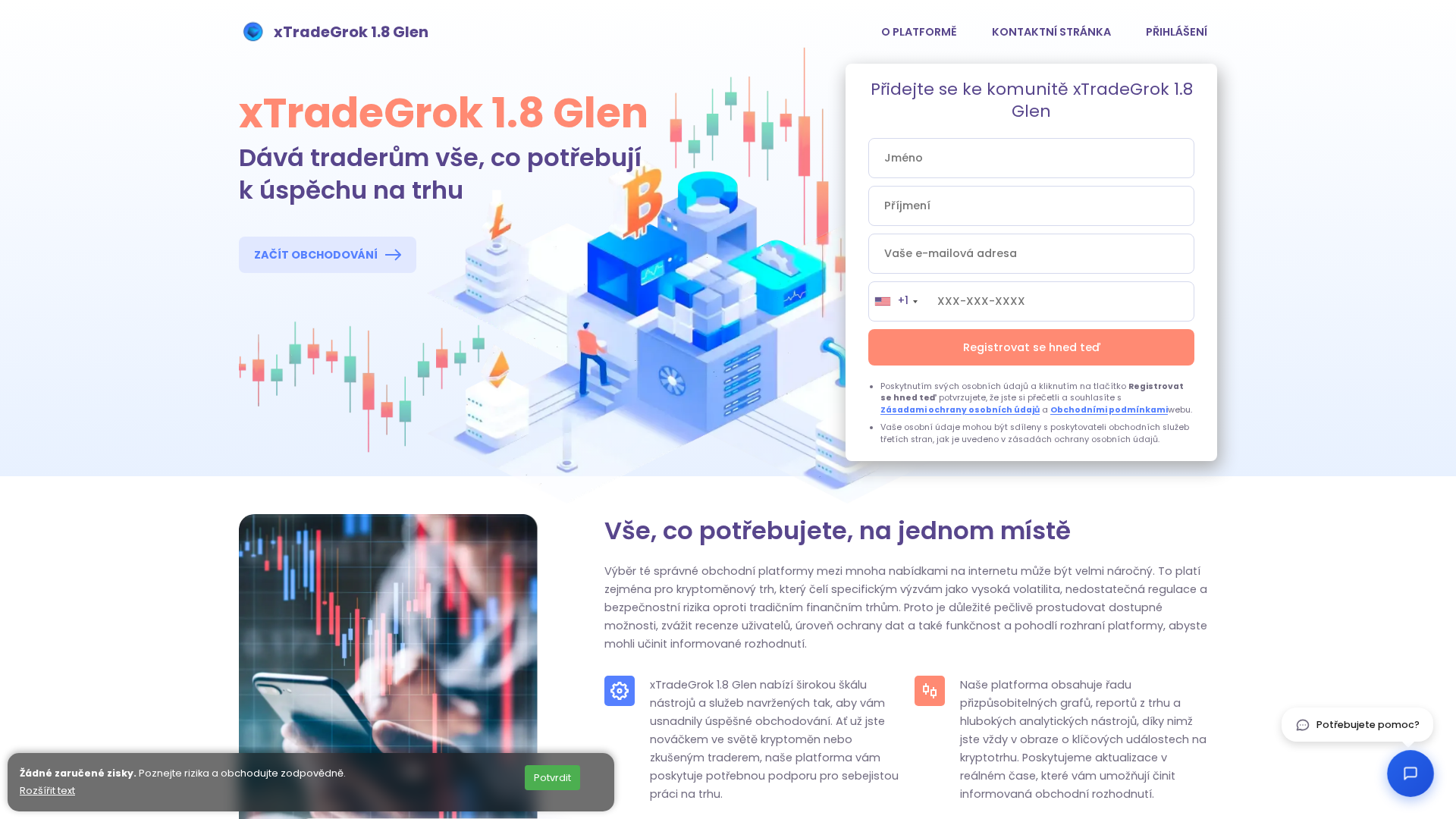 Screenshot of xtradegrok-18glen.net
