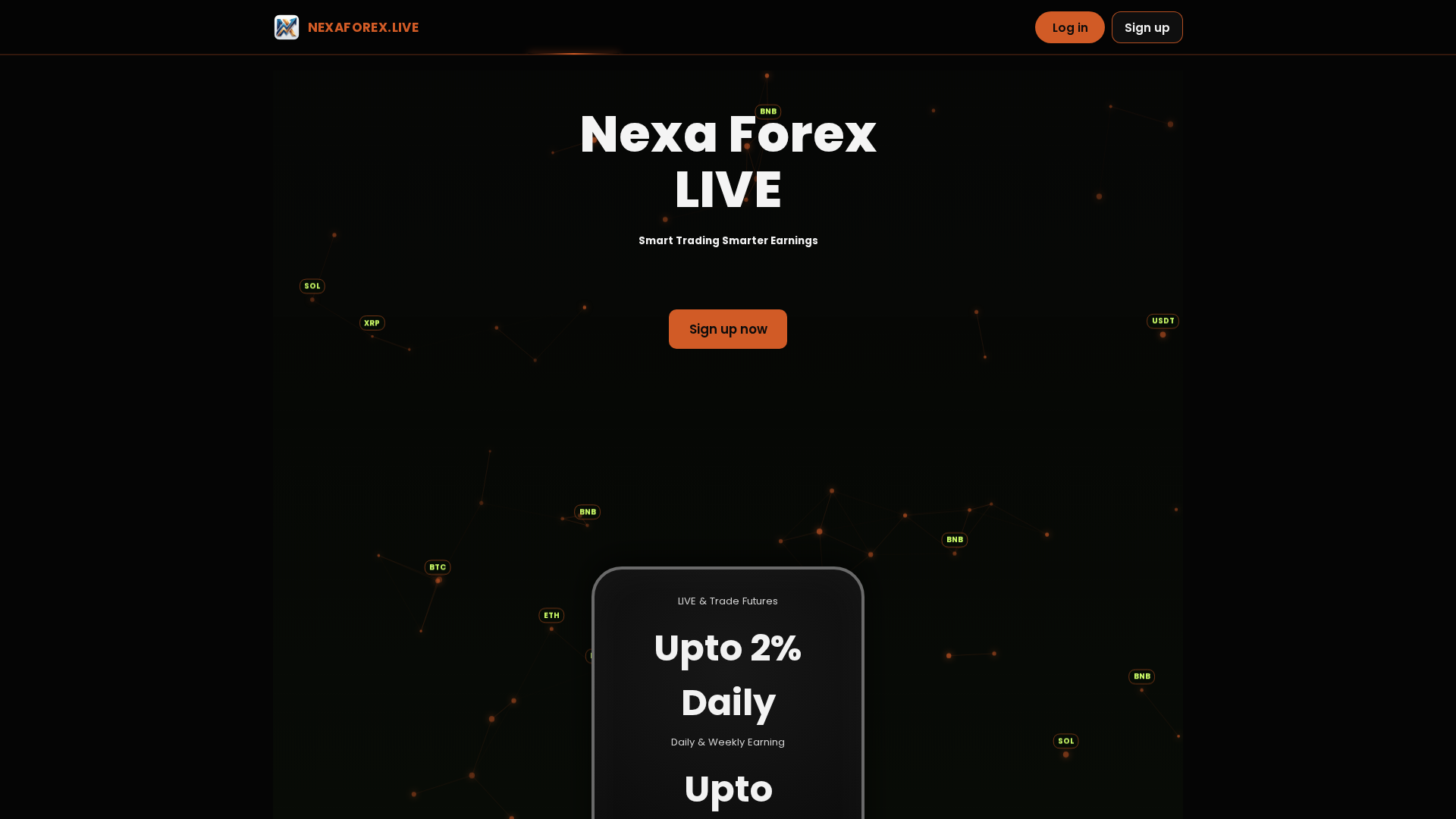 Screenshot of nexaforex.live