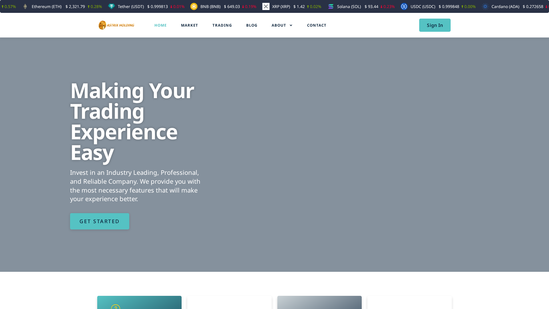 Screenshot of astrixholding.live