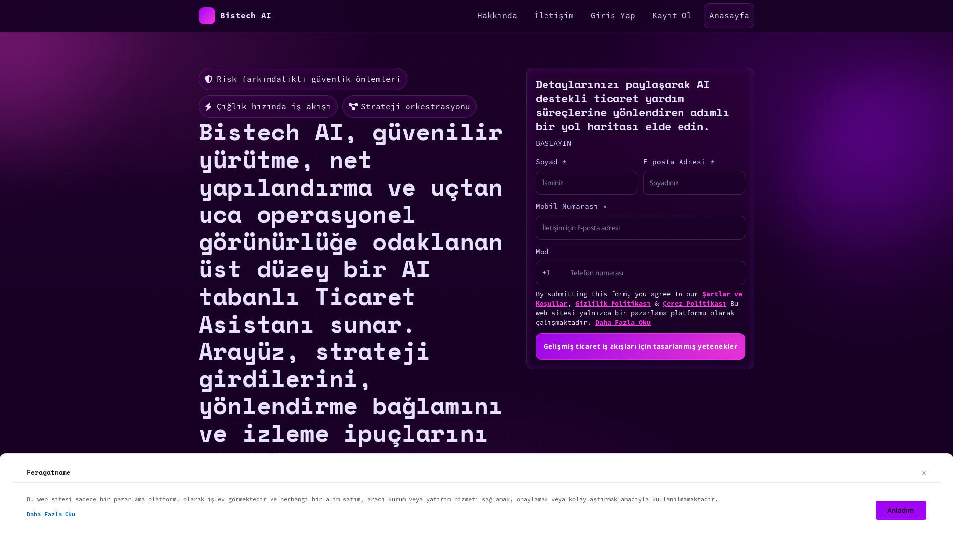 Screenshot of bistech-ai.click