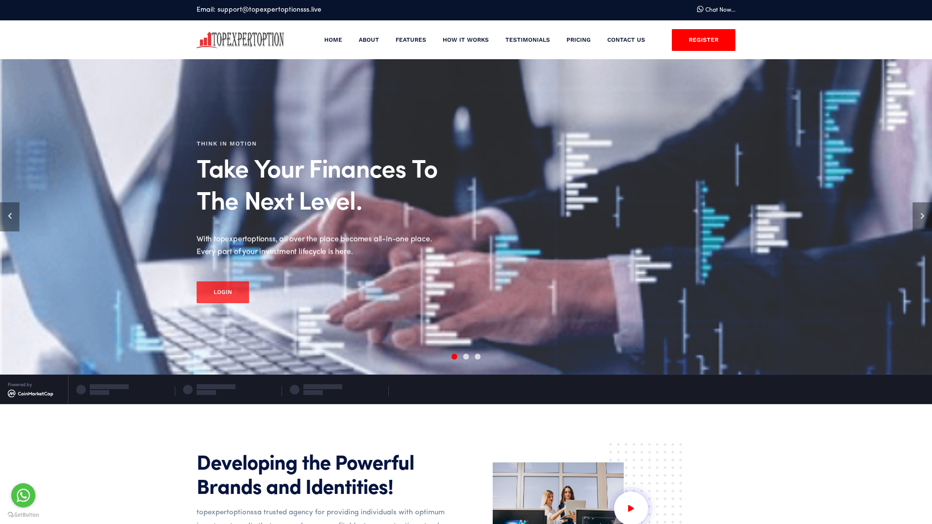 Screenshot of topexpertoptions.live