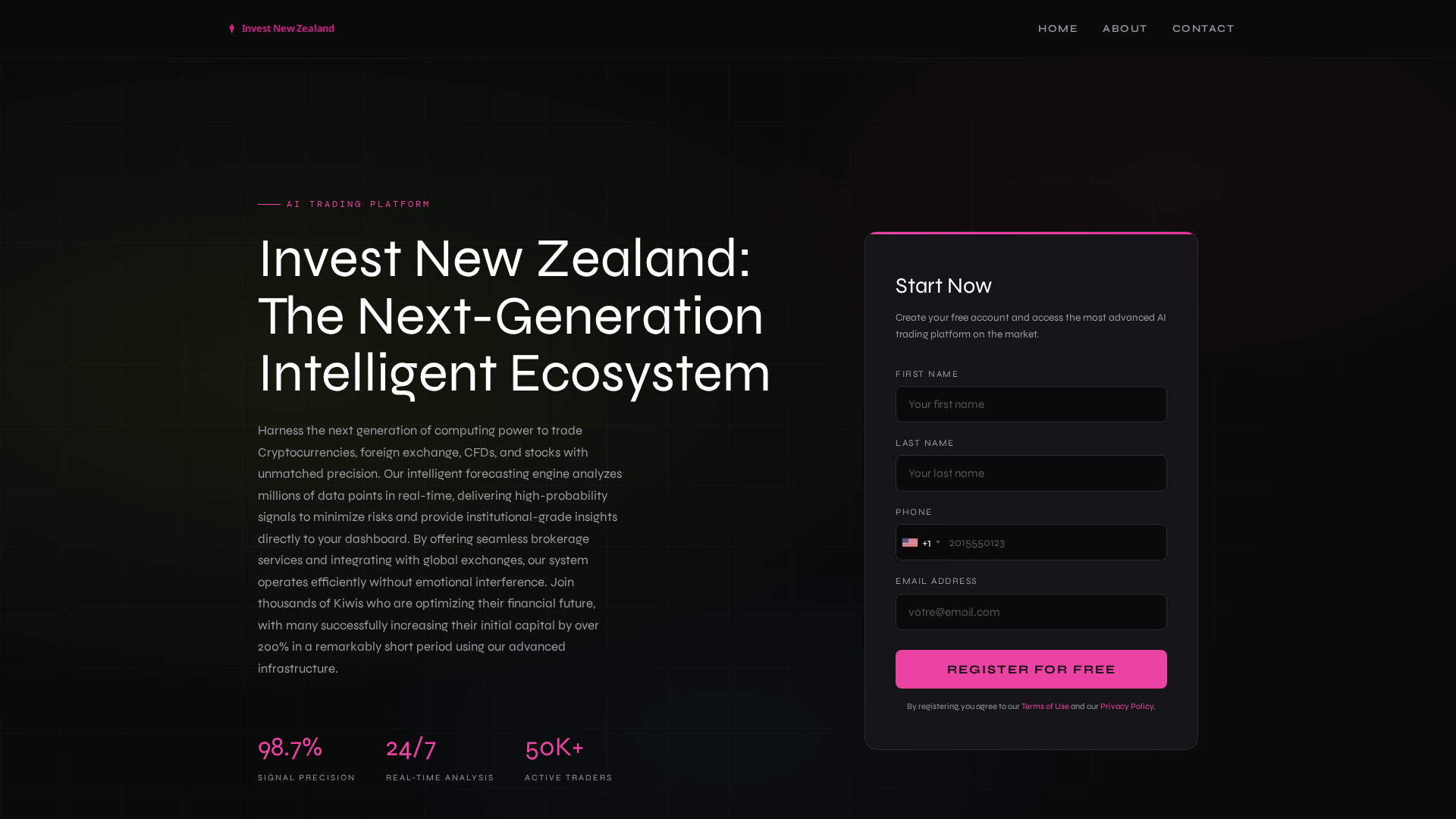 Screenshot of invest-newzealand.net