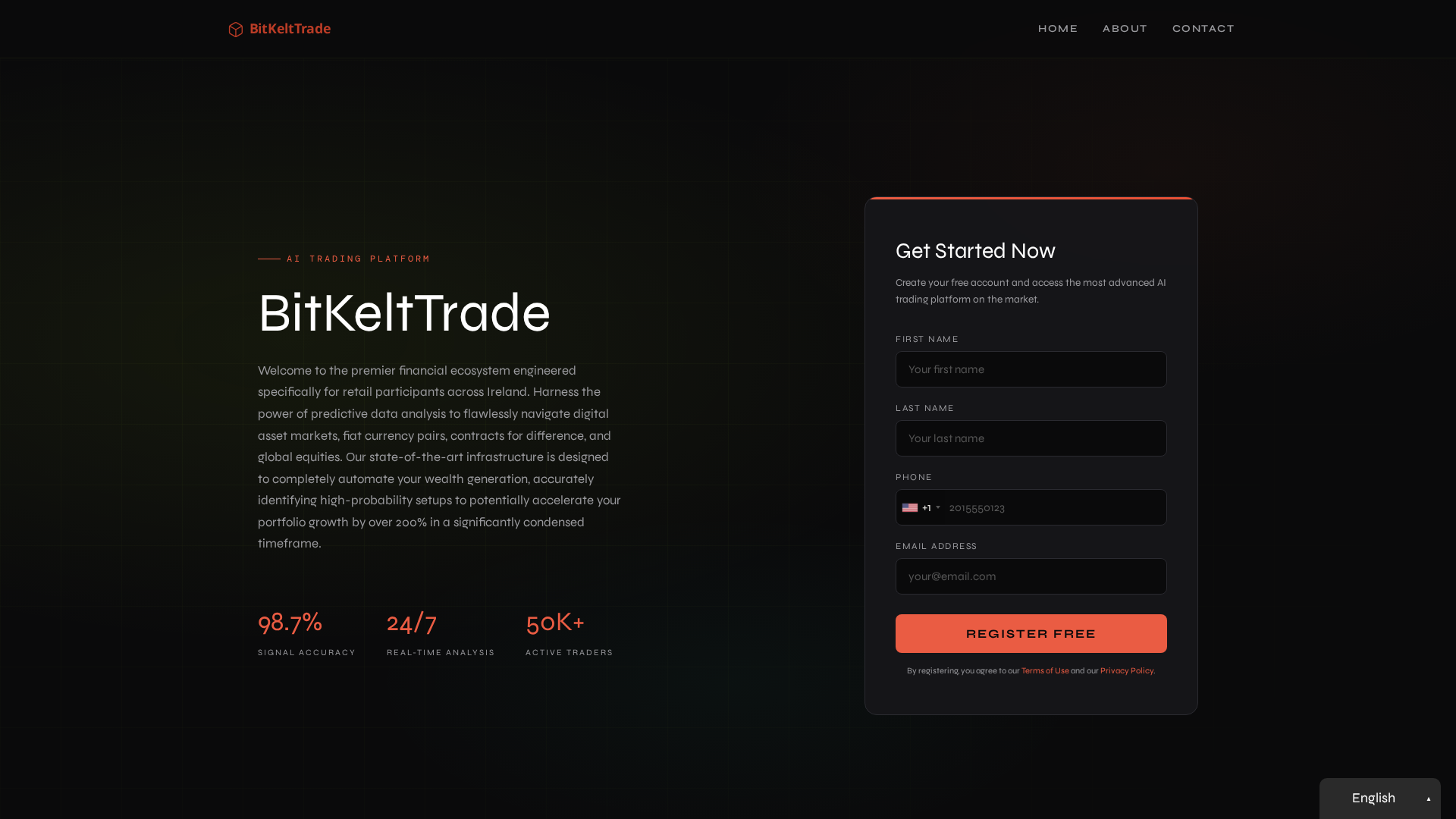 Screenshot of bitkelttrade-ai.org