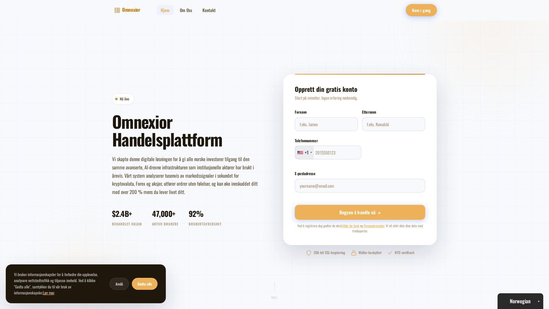 Screenshot of omnexior-ai.net