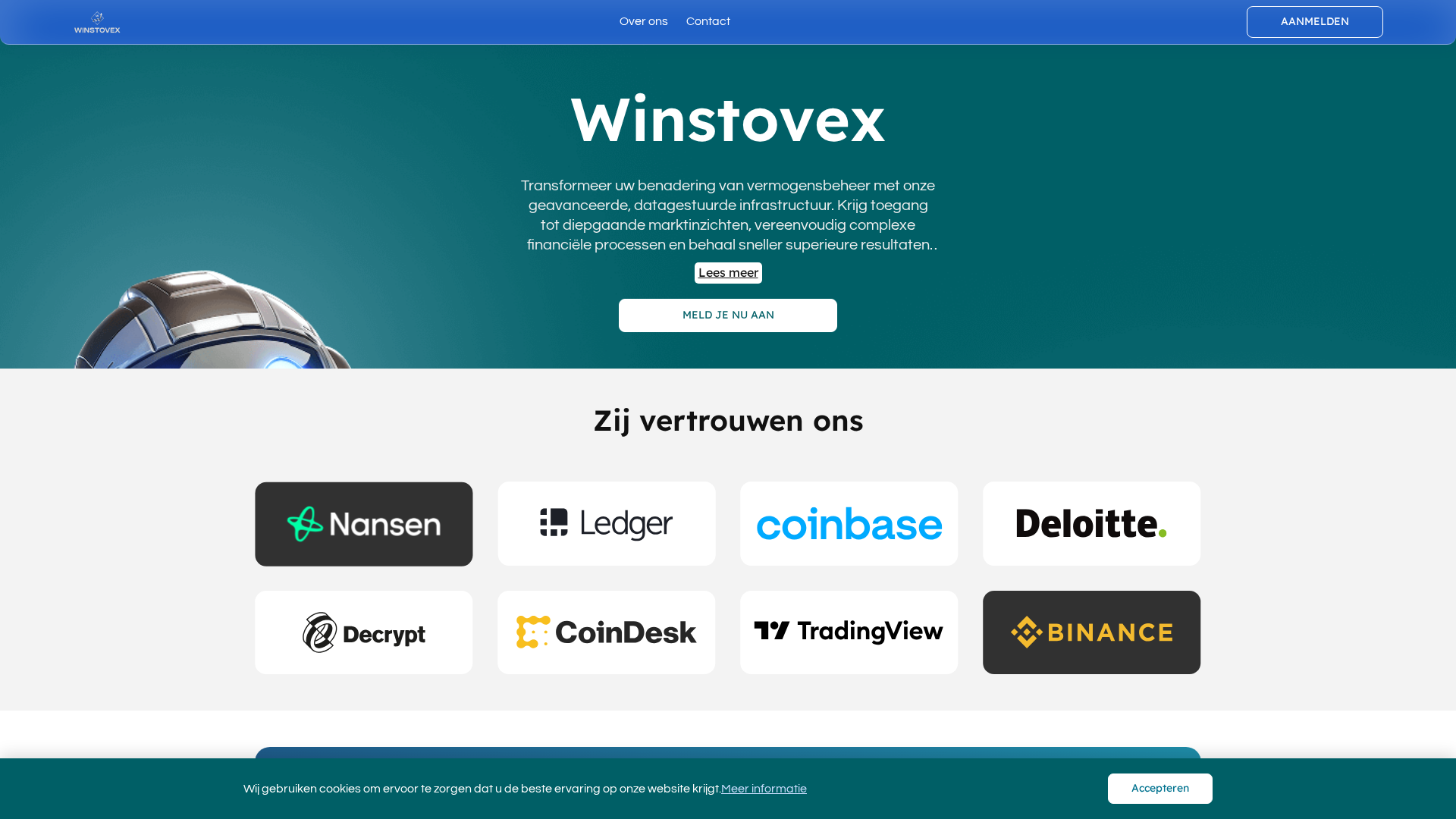 Screenshot of winstovex.org