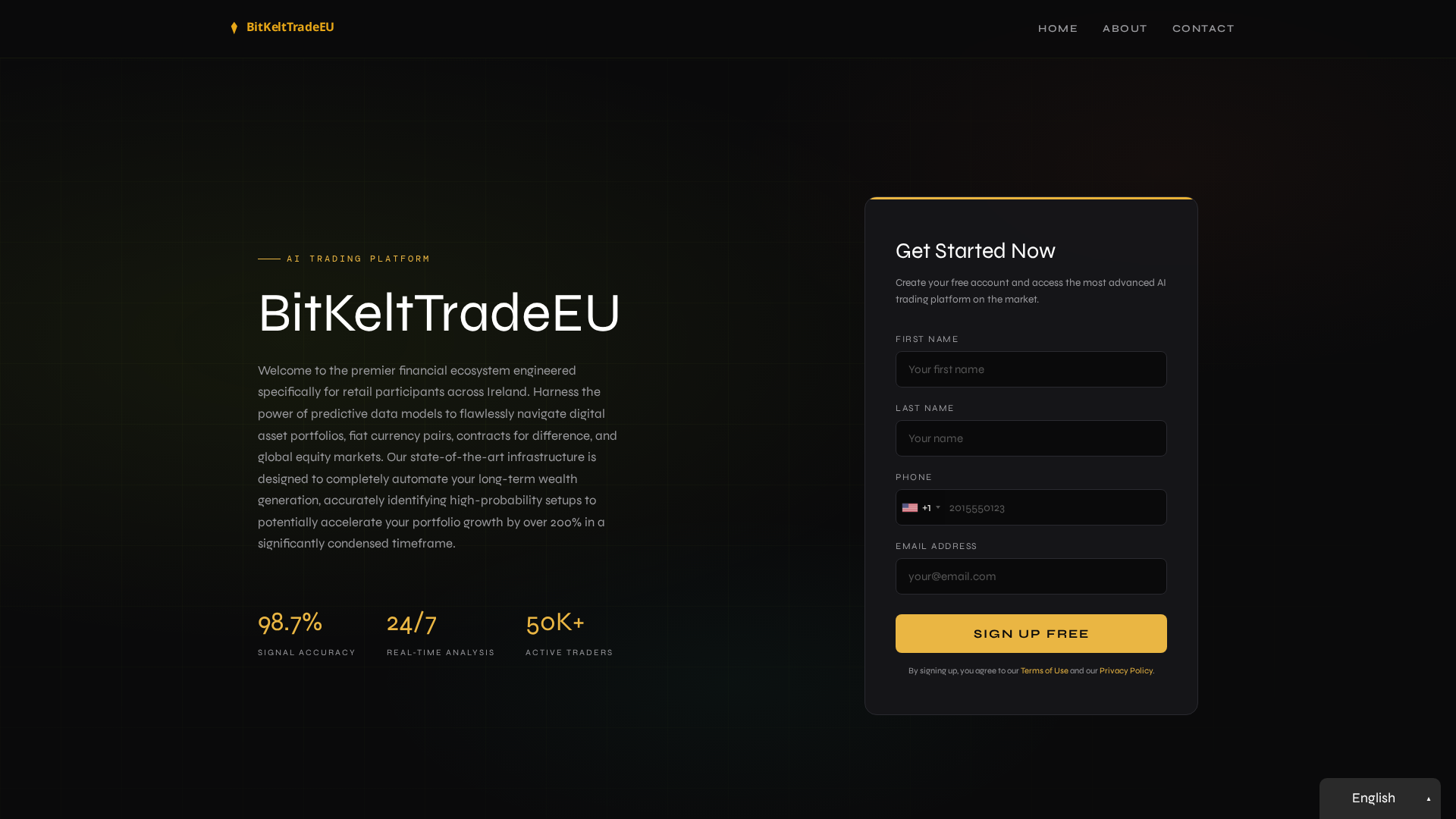 Screenshot of bitkelttradeeu.net