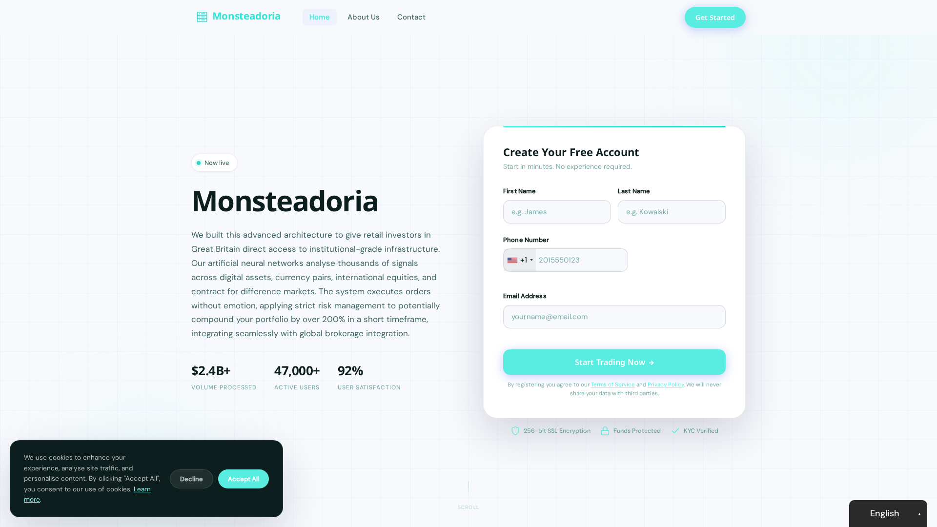 Screenshot of monsteadoria-ai.org