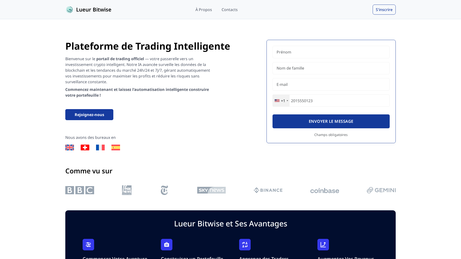 Screenshot of lueur-bitwise-ai.com
