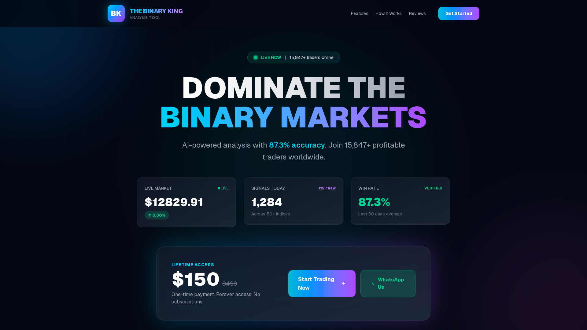 Screenshot of binarykinganalysistool.pro