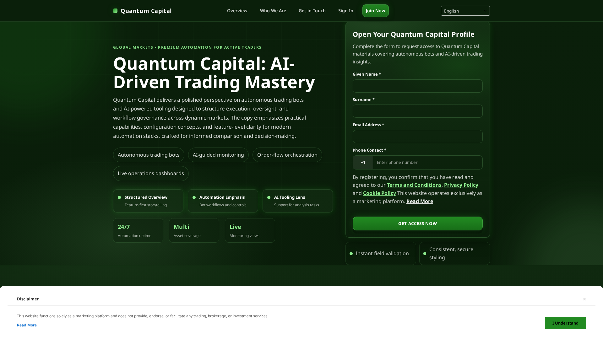 Screenshot of quantum-capital.digital