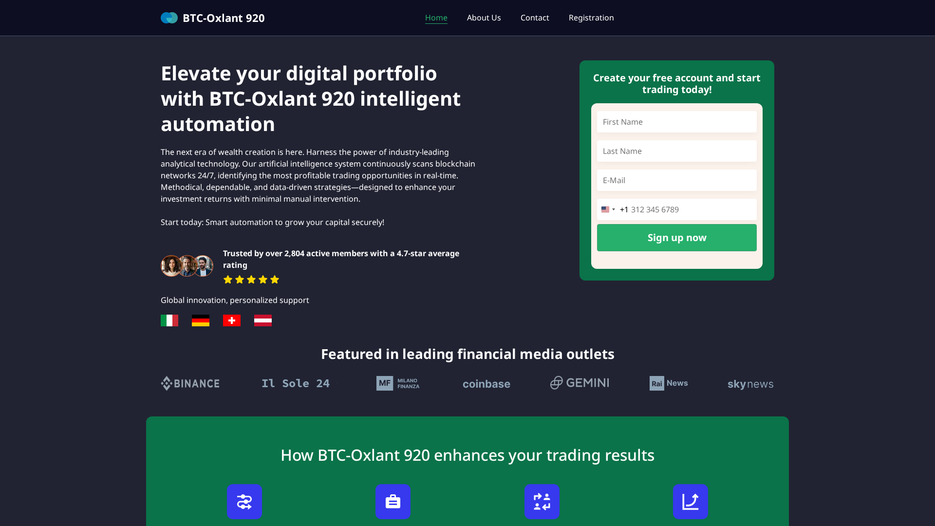 Screenshot of btc-oxlant-920.com