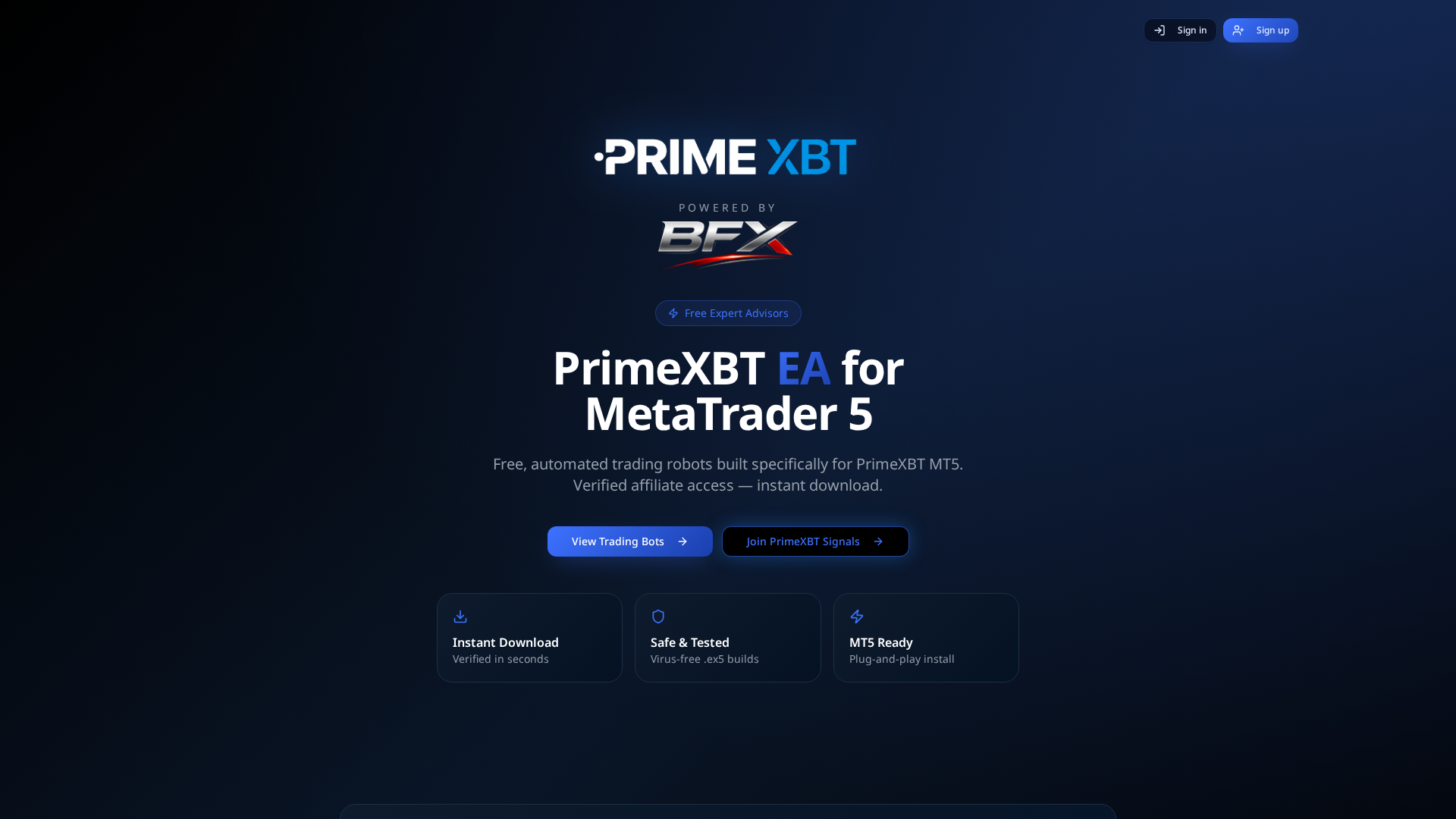 Screenshot of primexbtea.com
