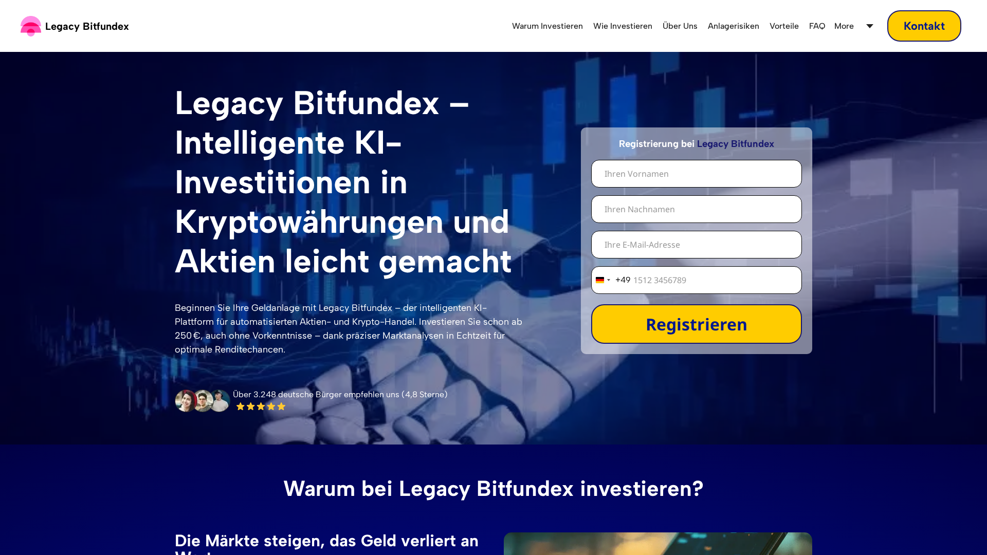 Screenshot of legacybitfundex-de.net